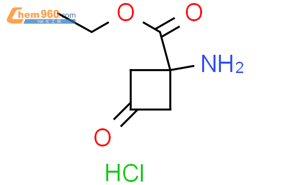 Cyclobutanecarboxylic acid, 1-amino-3-oxo-, ethyl ester, hydrochloride (1:1)