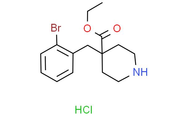 4-[(2-溴苯基)甲基]哌啶-4-羧酸乙酯盐酸盐