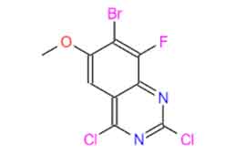 7-bromo-2,4-dichloro-8-fluoro-6-methoxyquinazoline