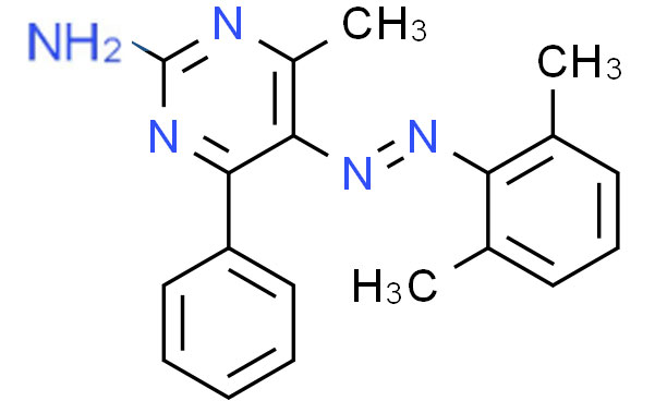 2-Pyrimidinamine, 5-[2-(2,6-dimethylphenyl)diazenyl]-4-methyl-6-phenyl-