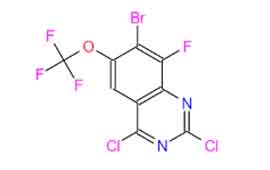 7-Bromo-2,4-dichloro-8-fluoro-6-(trifluoromethoxy)quinazoline