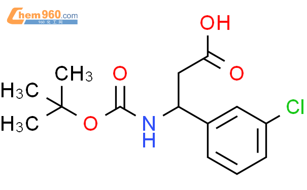 3-tert-Butoxycarbonylamino-3-(3-chlorophenyl)propionic acid