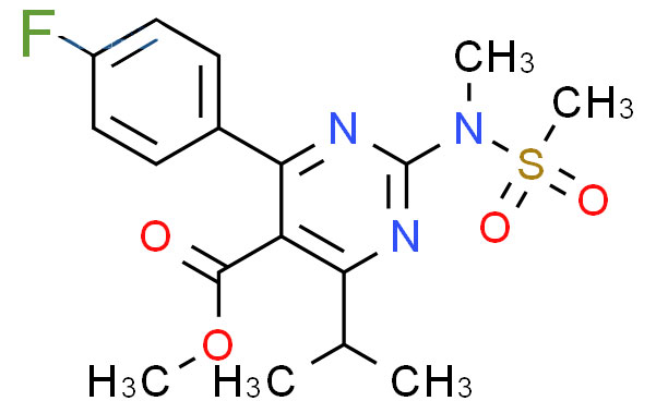 Methyl 4-(4-fluorophenyl)-6-isopropyl-2-[(N-methyl-N-methylsulfonyl)amino]pyrimidine-5-carboxylate