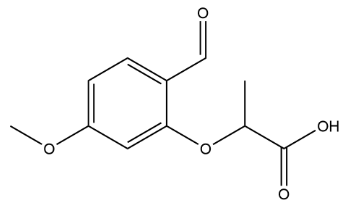 Propanoic acid, 2-(2-formyl-5-methoxyphenoxy)-