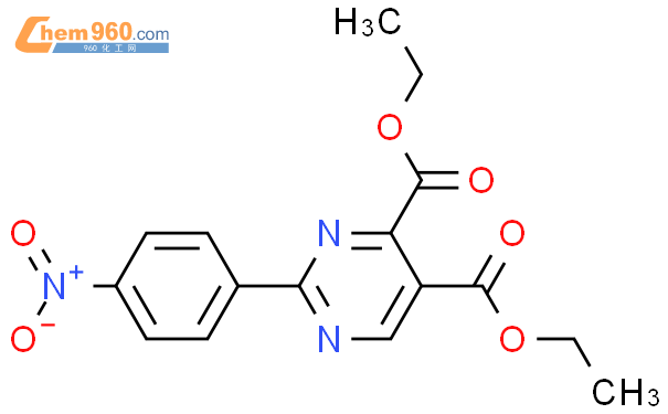 4,5-Pyrimidinedicarboxylic acid, 2-(4-nitrophenyl)-, 4,5-diethyl ester