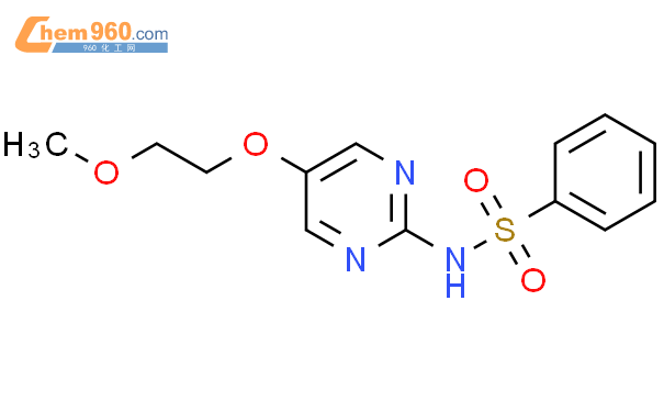 N-[5-(2-methoxyethoxy)pyrimidin-2-yl]benzenesulfonamide