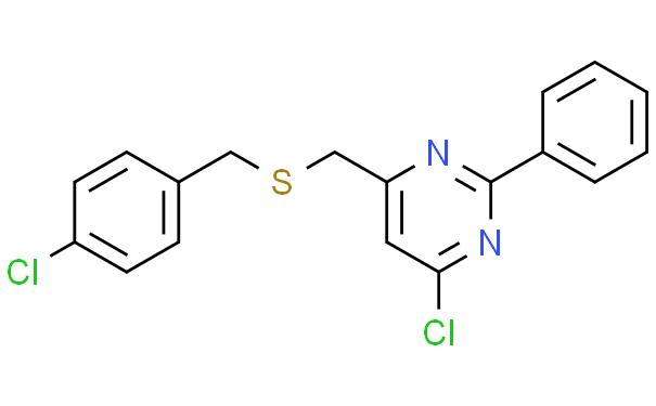 4-CHLOROBENZYL (6-CHLORO-2-PHENYL-4-PYRIMIDINYL)METHYL SULFIDE