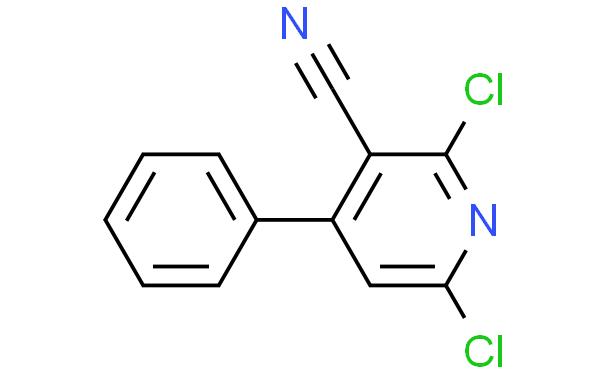 3-Pyridinecarbonitrile, 2,6-dichloro-4-phenyl-
