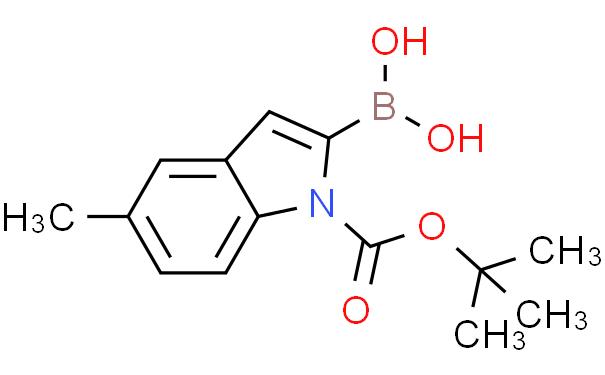 1-BOC-5-甲基吲哚-2-硼酸