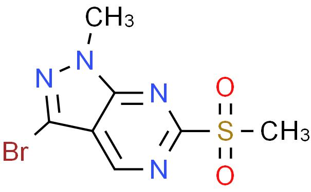 3-溴-1-甲基-6-(甲基磺酰基)-1H-吡唑并[3,4-D]嘧啶