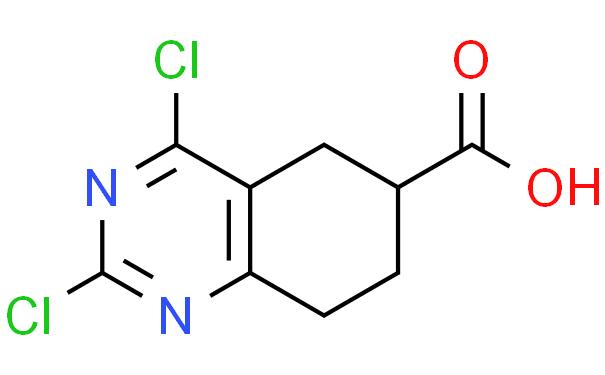 2,4-dichloro-5,6,7,8-tetrahydroquinazoline-6-carboxylic acid2,4-dichloro-5,6,7,8-tetrahydroquinazoline-6-carboxylic acid