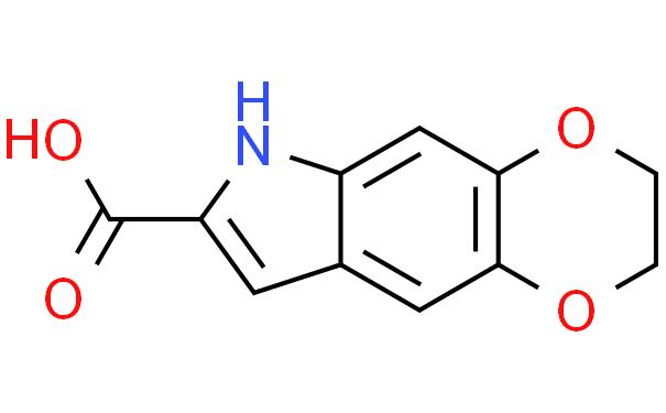 6H-1,4-Dioxino[2,3-f]indole-7-carboxylic acid, 2,3-dihydro-
