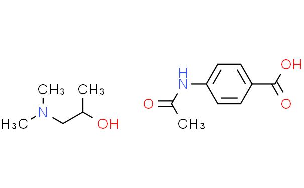 对乙酰氨基苯甲酸·1-二甲基氨基-2-丙醇复合盐