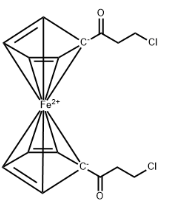 Ferrocene, 1,1'-bis(3-chloro-1-oxopropyl)-