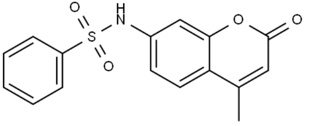 Benzenesulfonamide, N-(4-methyl-2-oxo-2H-1-benzopyran-7-yl)-