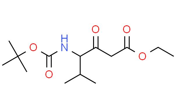 乙基 4-((叔-丁氧羰基)氨基)-5-甲基-3-氧亚基己酯