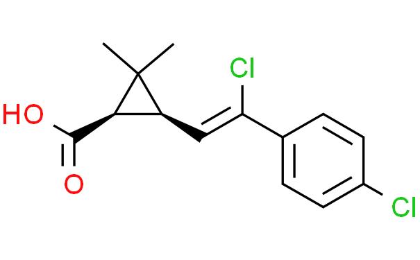 3-[2-chloro-2-(4-chlorophenyl)ethenyl]-2，2-dimethyl cyclopropane carboxylic acid