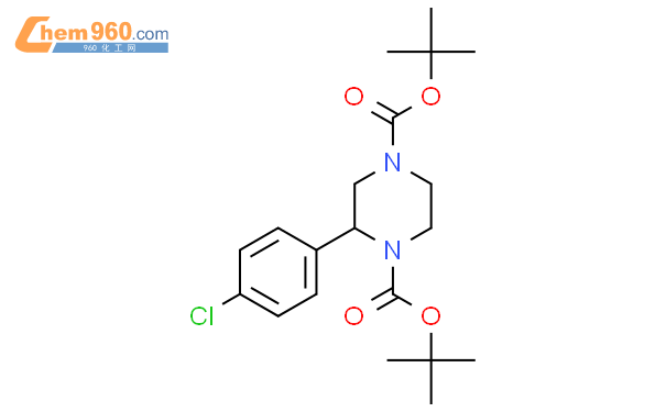 1,4-di-tert-butyl 2-(4-chlorophenyl)piperazine-1,4- dicarboxylate
