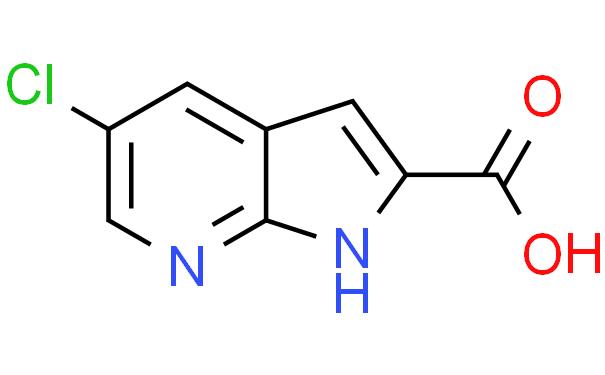 1H-Pyrrolo[2,3-b]pyridine-2-carboxylic acid, 5-chloro-