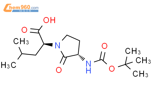 (S)-2-((R)-3-((tert-Butoxycarbonyl)amino)-2-oxopyrrolidin-1-yl)-4-methylpentanoic acid