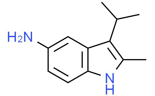 1H-Indol-5-amine, 2-methy-3-(1-methylethyl)-