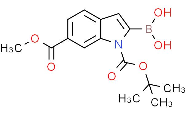 1-BOC-6-(methoxycarbonyl)indole-2-boronic acid