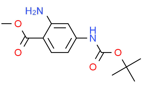 Methyl2-amino-4-((tert-butoxycarbonyl)amino)benzoate