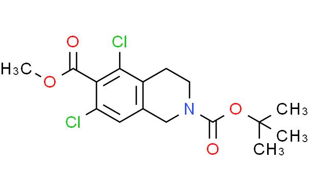 2-(tert-butyl) 6-methyl 5,7-dichloro-3,4-dihydroisoquinoline-2,6(1H)-dicarboxylate