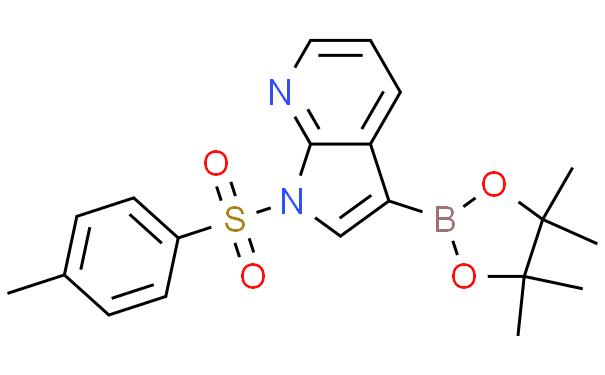 1H-Pyrrolo[2,3-b]pyridine, 1-[(4-methylphenyl)sulfonyl]-3-(4,4,5,5-tetramethyl-1,3,2-dioxaborolan-2-yl)-