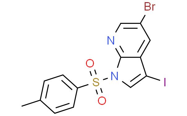 5-溴-3-碘-1-[(4-甲基苯基)磺酰基]-1H-吡咯并[2,3-b]吡啶