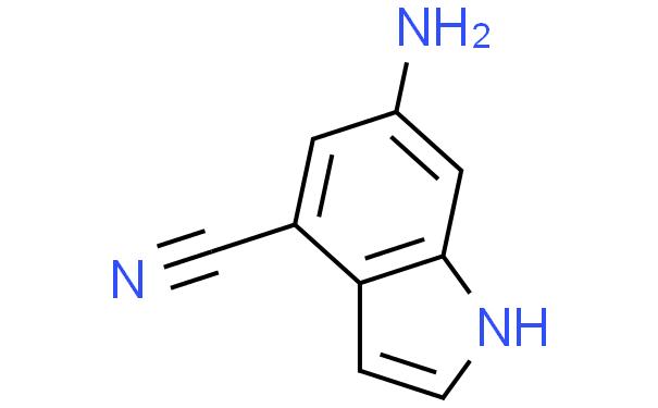 1H-Indole-4-carbonitrile,6-amino-(9CI)