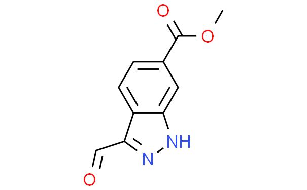 1H-Indazole-6-carboxylic acid, 3-forMyl-, Methyl ester