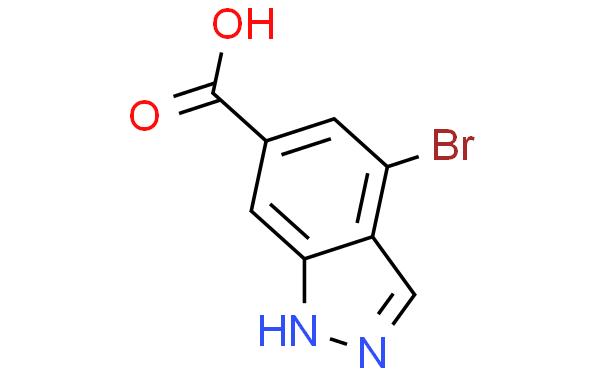 1H-Indazole-6-carboxylic acid, 4-bromo-