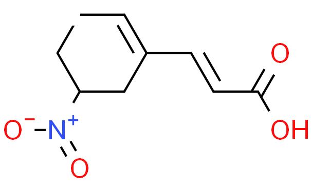 (E)-3-(5-硝基-1-环己烯-1-基)丙烯酸