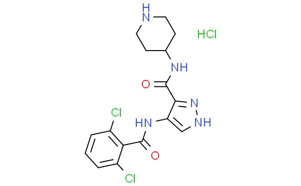 N-(4-哌啶基)-4-(2,6-二氯苄氨基)-1H-吡唑-3-羧胺盐酸盐