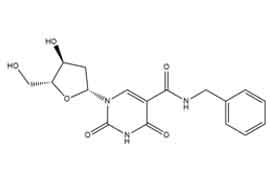 N-benzyl-1-((2R,4S,5R)-4-hydroxy-5-(hydroxymethyl)tetrahydrofuran-2-yl)-2,4-dioxo- 1,2,3,4-tetrahydropyrimidine-5-carboxamide