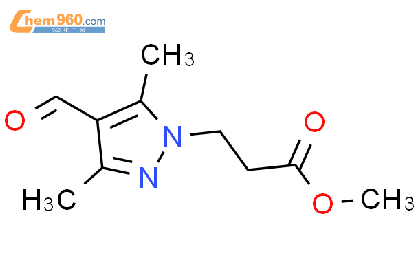 1H-pyrazole-1-propanoic acid, 4-formyl-3,5-dimethyl-, meth