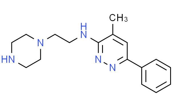 4-甲基-6-苯基-N-(2-(哌嗪-1-基)乙基)哒嗪-3-胺