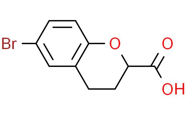 2H-1-BENZOPYRAN-2-CARBOXYLIC ACID, 6-BROMO-3,4-DIHYDRO-